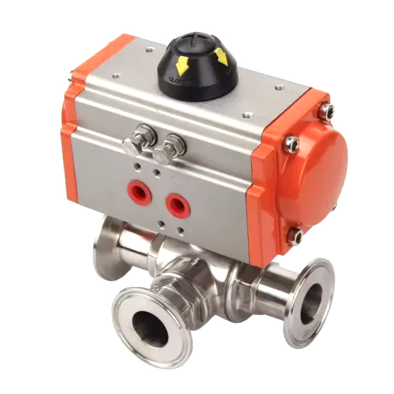 Q614 / 15f Pneumatic tria-via threaded pila valvae