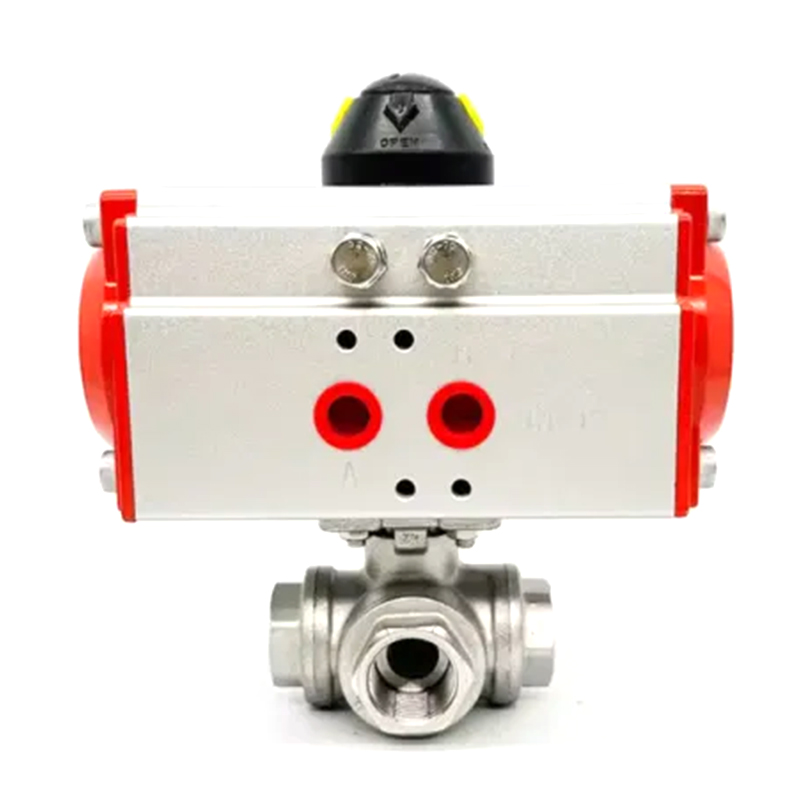 Q614 / 15f Pneumatic tria-via threaded pila valvae
