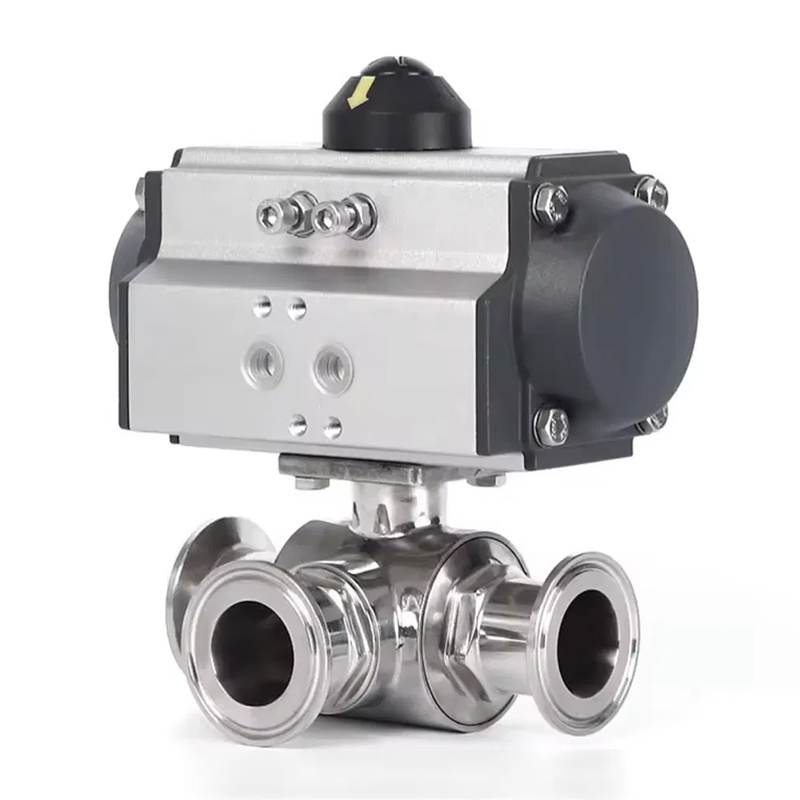 Q614 / 15f Pneumatic tria-via threaded pila valvae